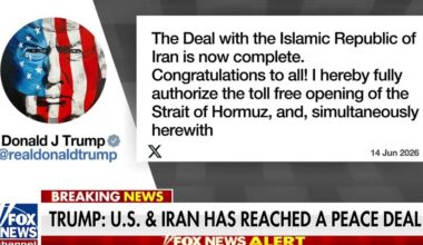 BREAKING: Trump announces a deal with Iran has been reached