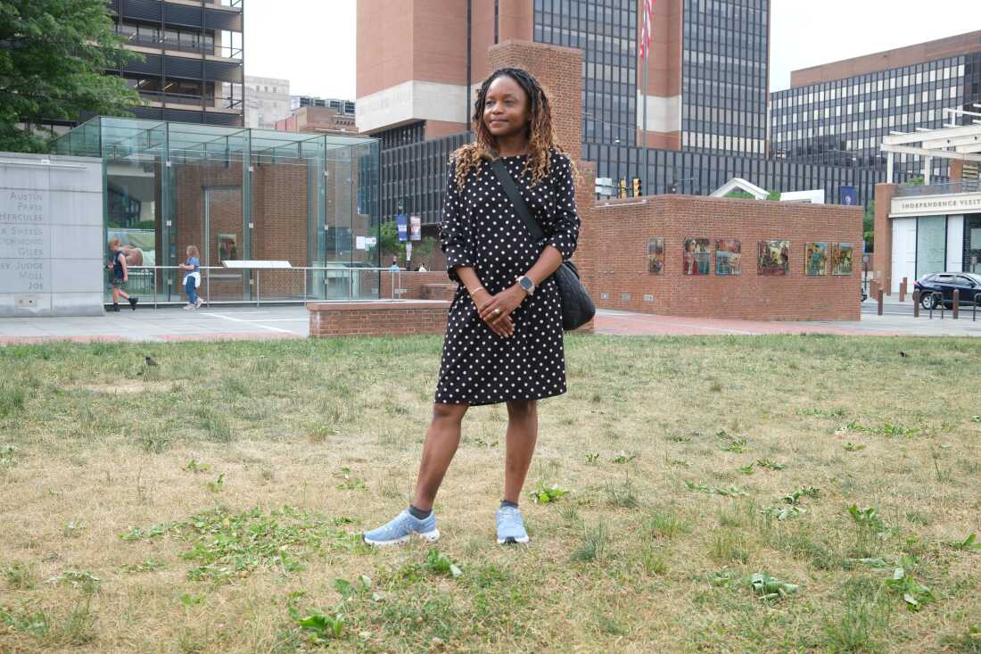 Attorney and tour guide Raina Yancey wants the federal government to fully restore a slavery exhibit taken down months ago at the President's House in Philadelphia.