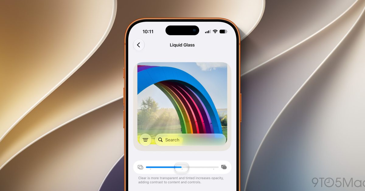 iOS 27 adds new Liquid Glass slider on iPhone, here’s what it lets you do