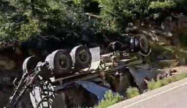 Semitruck rollover causes crude oil spill in Indian Canyon; drinking water unaffected, official say