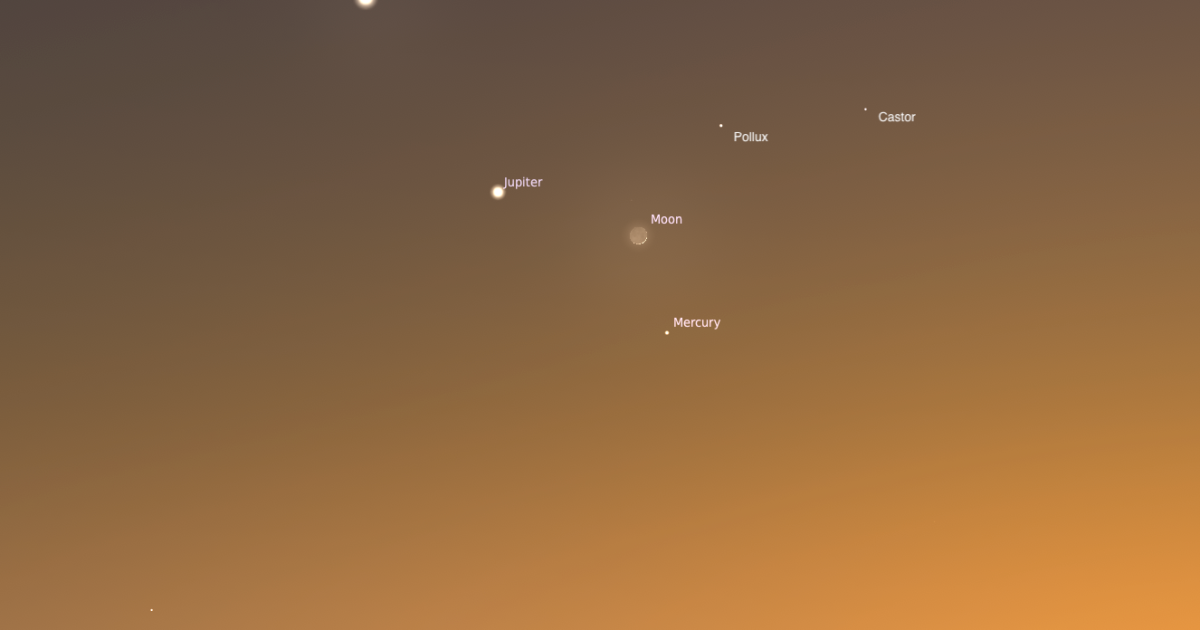 The Sky Today on Tuesday, June 16: The Moon meets up with Mercury and Jupiter