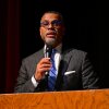 Eddie Glaude Jr. speaks in Philadelphia on March 1, 2023.