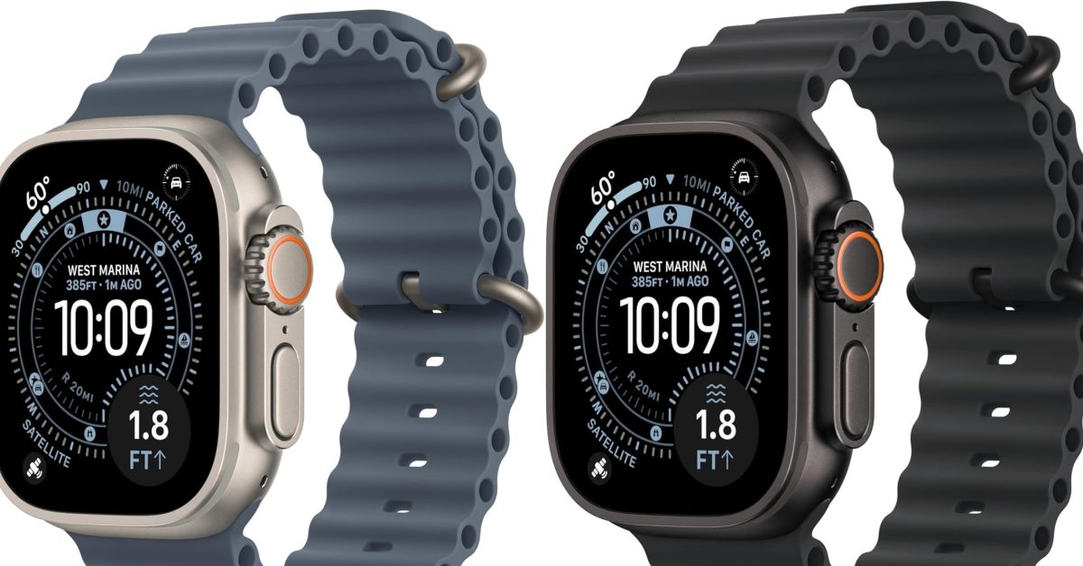 Natural Apple Watch Ultra 3 with blue Ocean Band now back to best price of the year at nearly $100 off