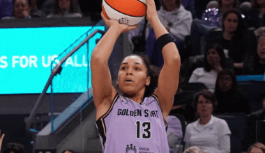 Janelle Salaun of the Golden State Valkyries WNBA