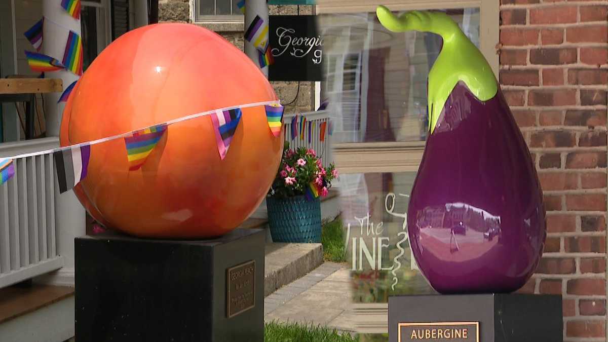 Judge squashes efforts to remove eggplant, peach statues