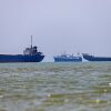 In this picture obtained from Iran's ISNA news agency on Thursday, vessels are seen anchored in Bandar Abbas along the Strait of Hormuz.