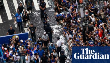 Thousands of Knicks fans celebrate big win with joyous New York parade: ‘We family now’ | New York Knicks