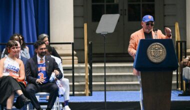 Knicks owner appears to take swipe at Mamdani at NBA championship celebration, stiffs photo op with him