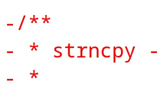 strncpy