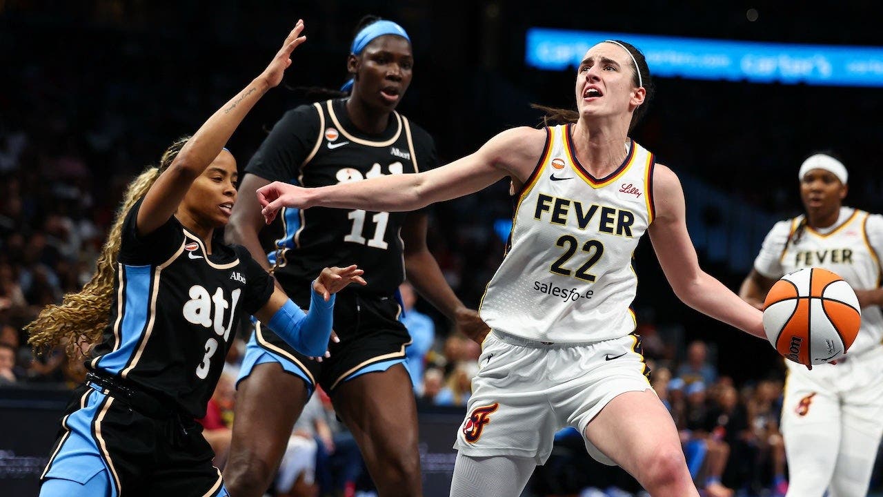 Caitlin Clark visibly emotional after Fever's blowout loss to Angel Reese