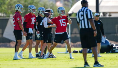 Fernando Mendoza getting more comfortable taking snaps under center