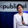 Author and journalist Karen Hao delivered the opening keynote speech at the re:publica 26 media conference on May 18, titled “How Silicon Valley is Reshaping the World - via AI.”