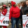 Members of Delta Sigma Theta sorority and other marchers gather in Selma, Ala., in 2025 to commemorate the 60th anniversary of the Bloody Sunday march that propelled the passing of the Voting Rights Act.