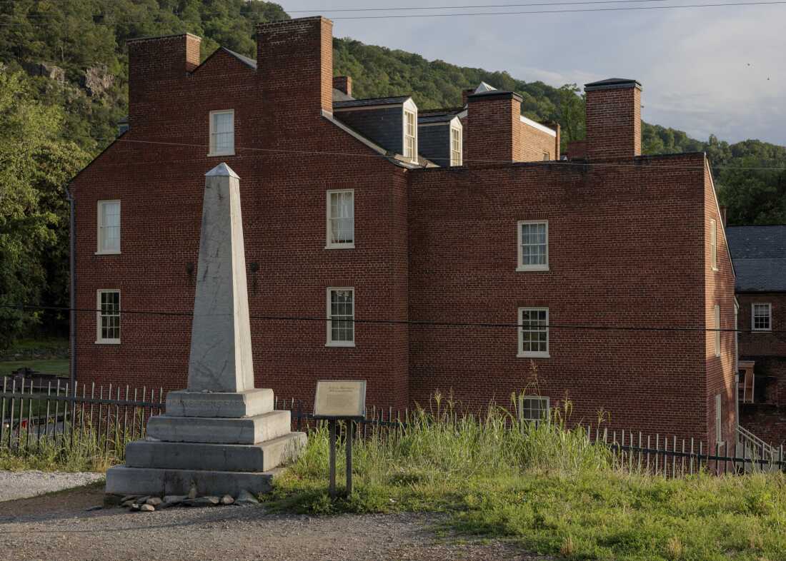 The John Brown Monument at Harpers Ferry National Park.
