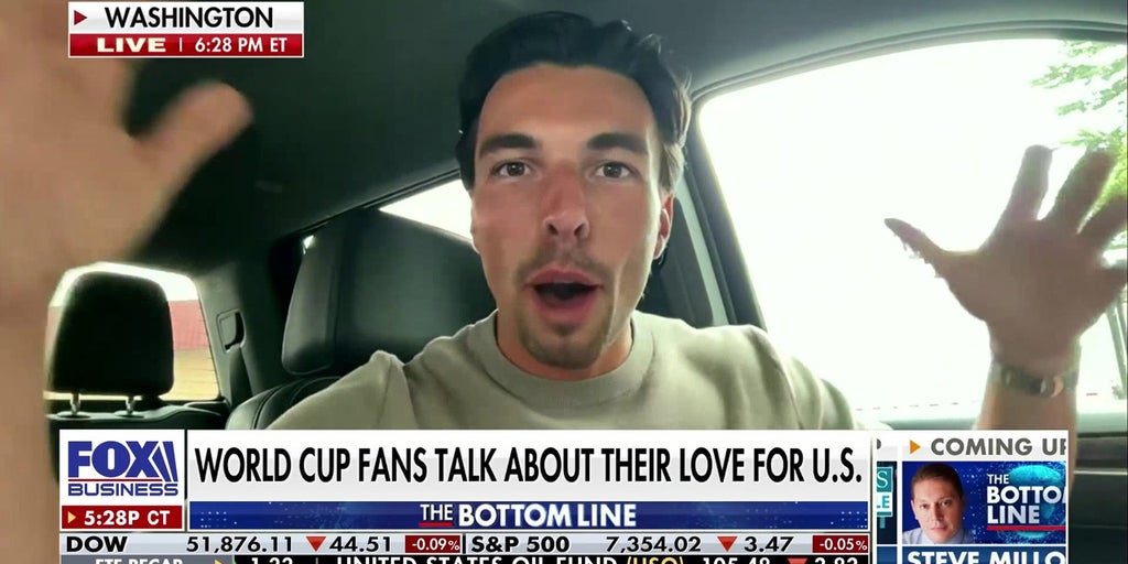 The United States has things I've never seen in Europe: German World Cup fan