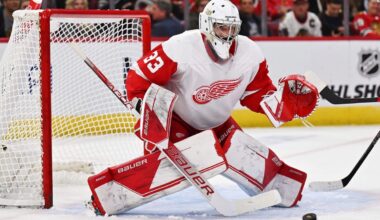 Red Wings trade goalie Sebastian Cossa to Mammoth for No. 23 pick in 2026 NHL Draft