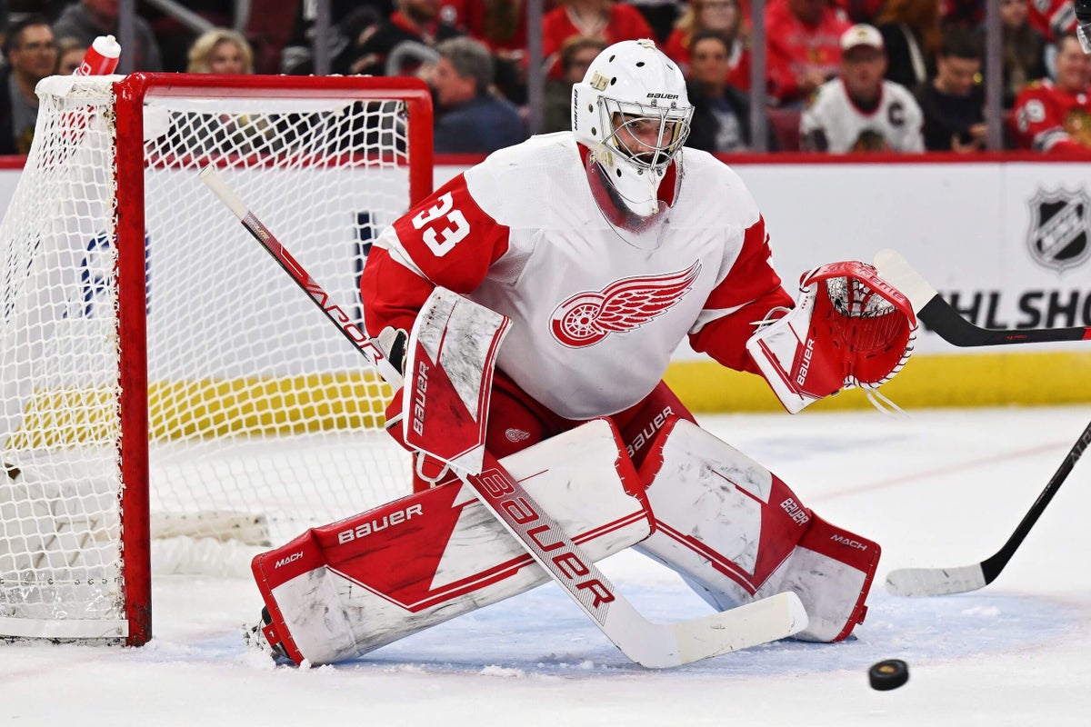 Red Wings trade goalie Sebastian Cossa to Mammoth for No. 23 pick in 2026 NHL Draft