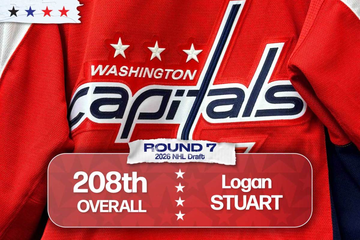 Washington Capitals select forward Logan Stuart in seventh round of 2026 NHL Draft