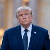 President Trump arrives for a gala dinner at the Versailles Palace in Versailles, France, on Wednesday, where the White House later said he signed the memorandum of understanding with Iran.