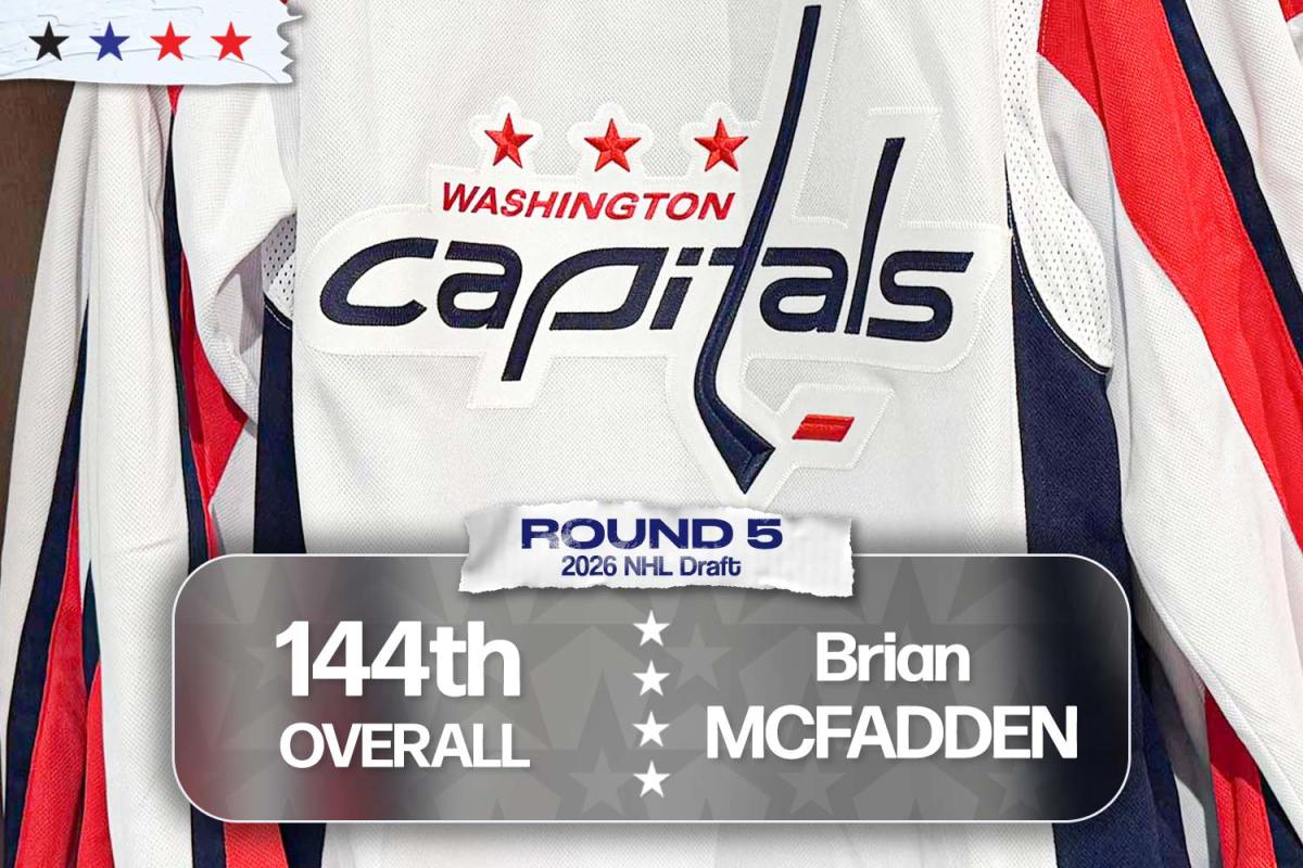 Washington Capitals select huge defenseman Brian McFadden in fifth round of 2026 NHL Draft
