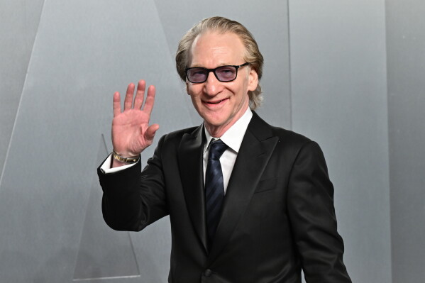 Bill Maher arrives at the Vanity Fair Oscar Party, March 15, 2026, in Los Angeles. (Photo by Evan Agostini/Invision/AP, File)