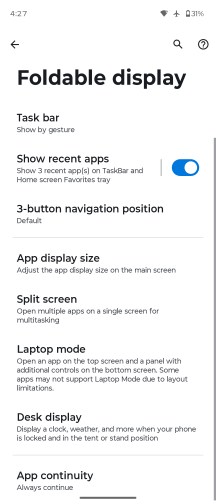 Foldable features - Motorola Razr Fold review