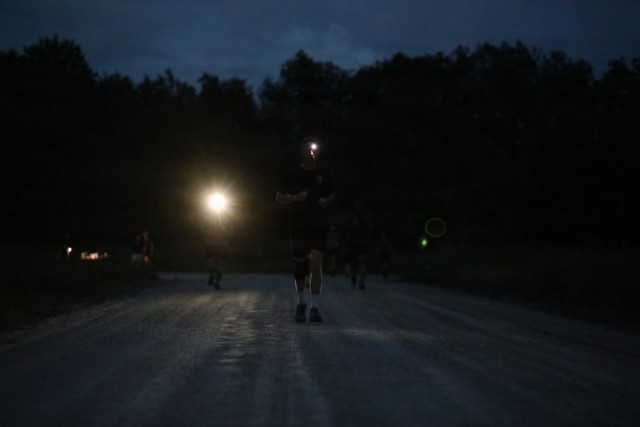 U.S. Army, British, French soldiers participate in a 4x4x48 charity event to help bring awareness to mental health and combat stress