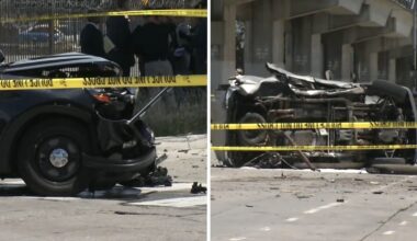 East Oakland crash: 2 dead, police officer injured after stolen SUV crashes into patrol vehicle, sources say
