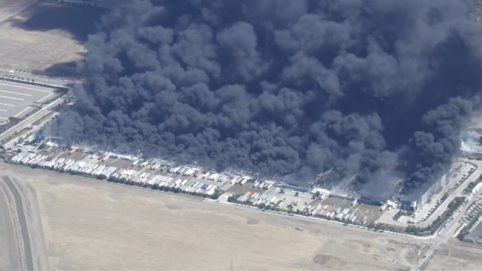Tracy warehouse fire live updates: Massive fire destroys Medline Inc. building on Hansen Road in California