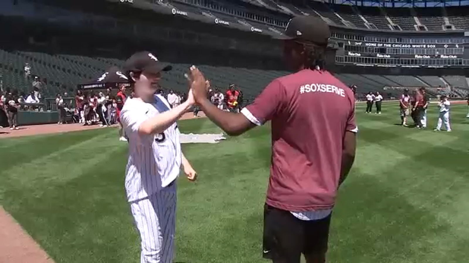 Chicago White Sox host Joliet Miracle League players with special needs at The Rate field