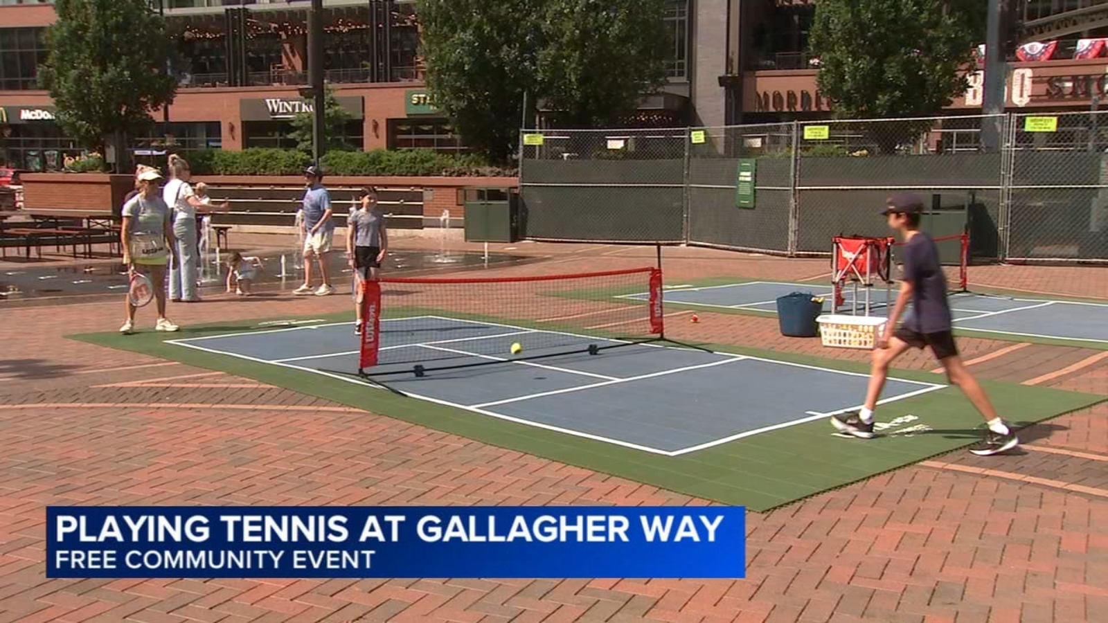 Gallagher Way in Wrigleyville, Chicago hosts free tennis event before Wimbledon 2026 kicks off in London
