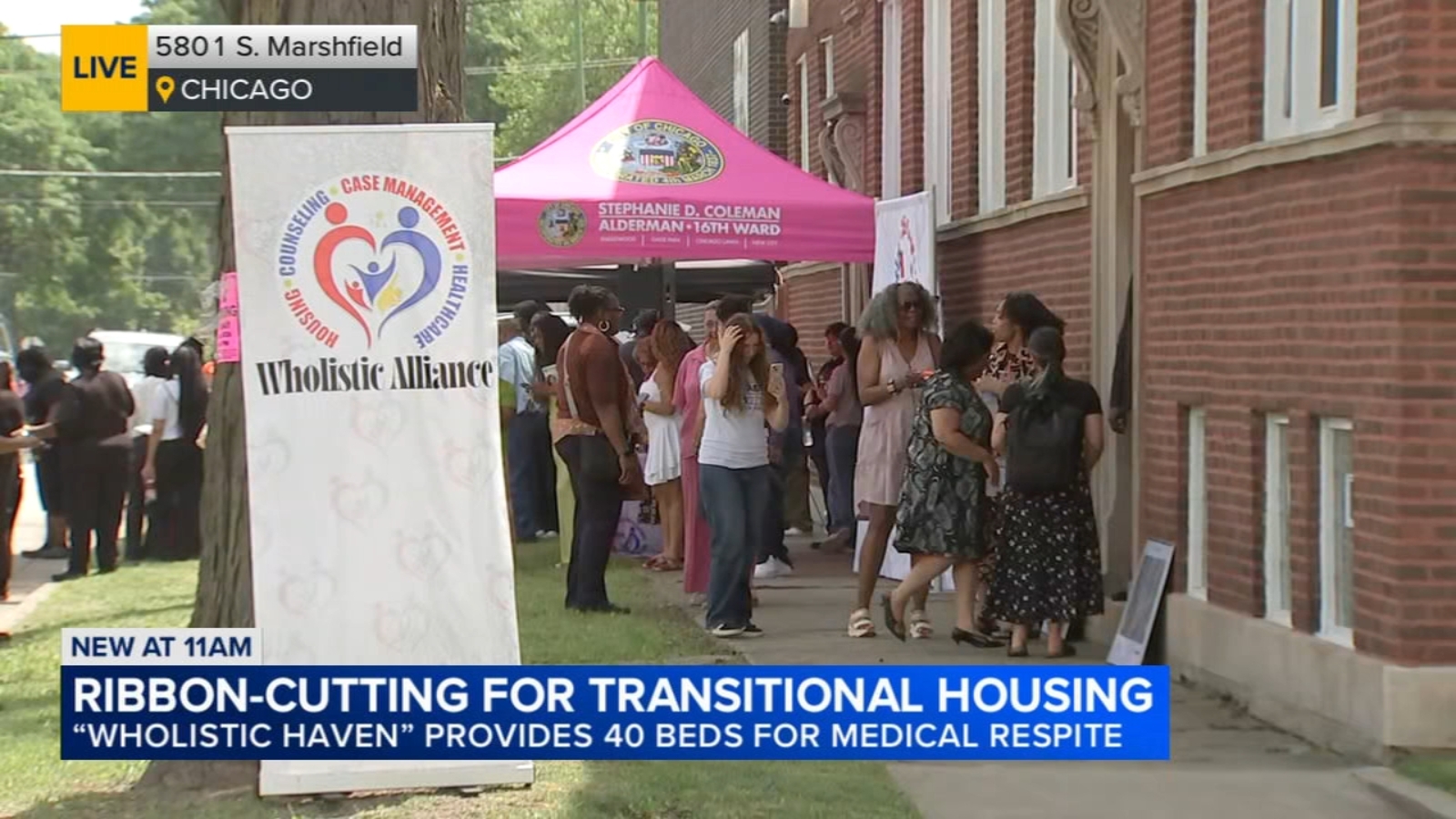 Englewood marks opening of Chicago's first large-scale medical respite housing facility, Wholistic Haven, on 58th, Marshfield