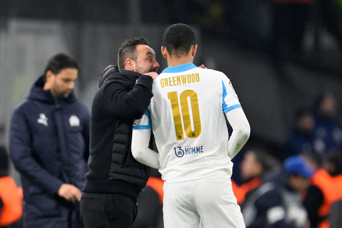 Roberto De Zerbi and Mason Greenwood