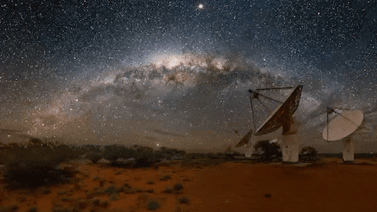 A new map, called SPICE-RACS, shows magnetic fields throughout the Universe in blue and red. It was produced with CSIRO’s ASKAP radio telescope on Wajarri Yamaji Country.