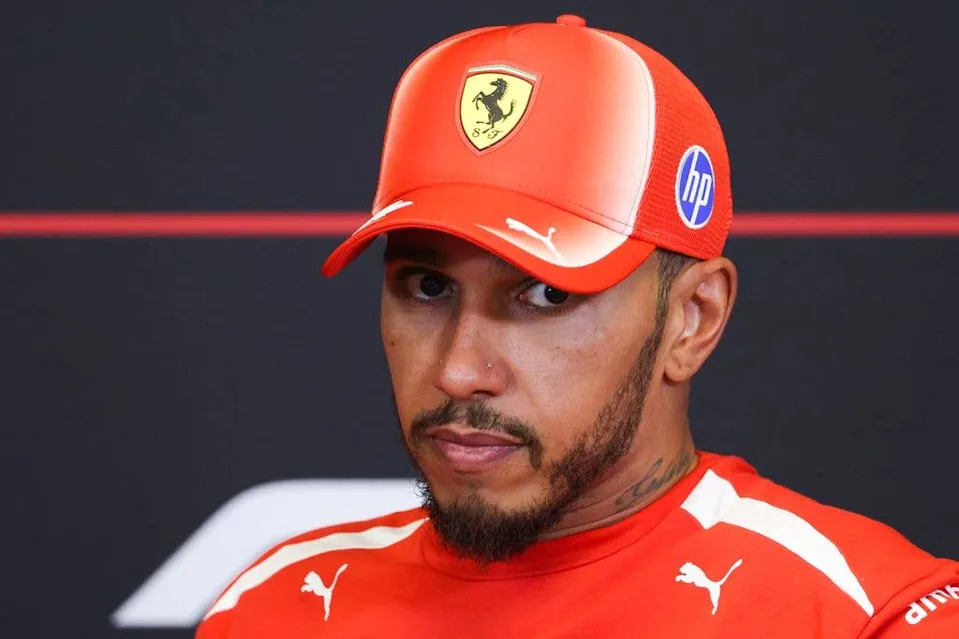 Lewis attends a press conference ahead of the Formula 1 Monaco Grand Prix