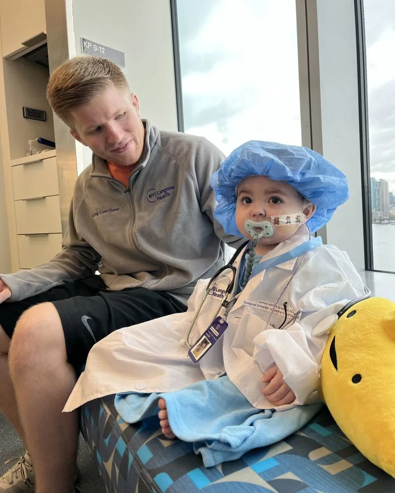 Brian Carstens and his son, BenjaminCredit: Karla Hernandez Garcia