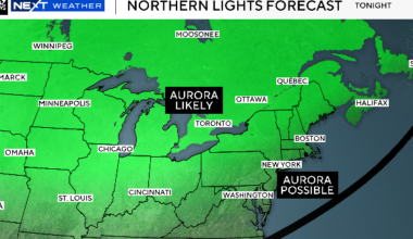 Northern lights could be visible in Massachusetts tonight due to large solar flares. Here's how to see them.