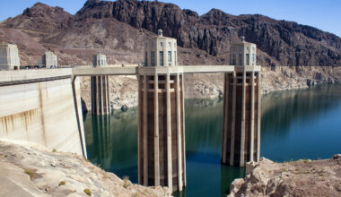 Lake Mead, the largest reservoir on the Colorado River, is plunging, causing hydropower generation at Hoover Dam to decline.
