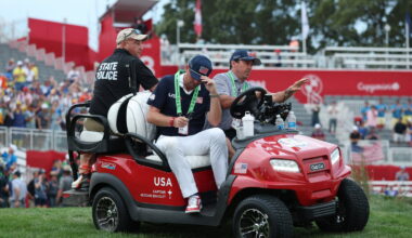 Keegan Bradley at the 2025 Ryder Cup
