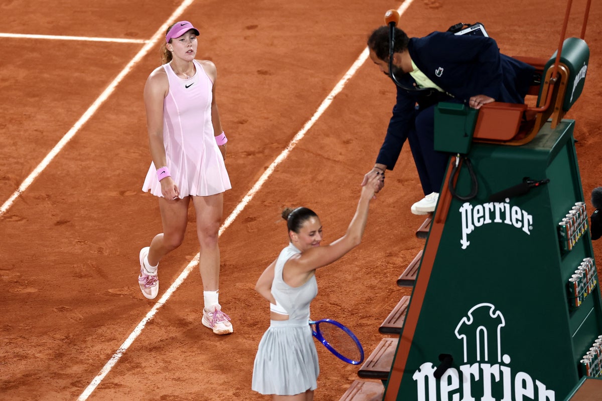 Kostyuk v Andreeva LIVE: French Open result, latest scores and updates after politically charged women’s semi-final