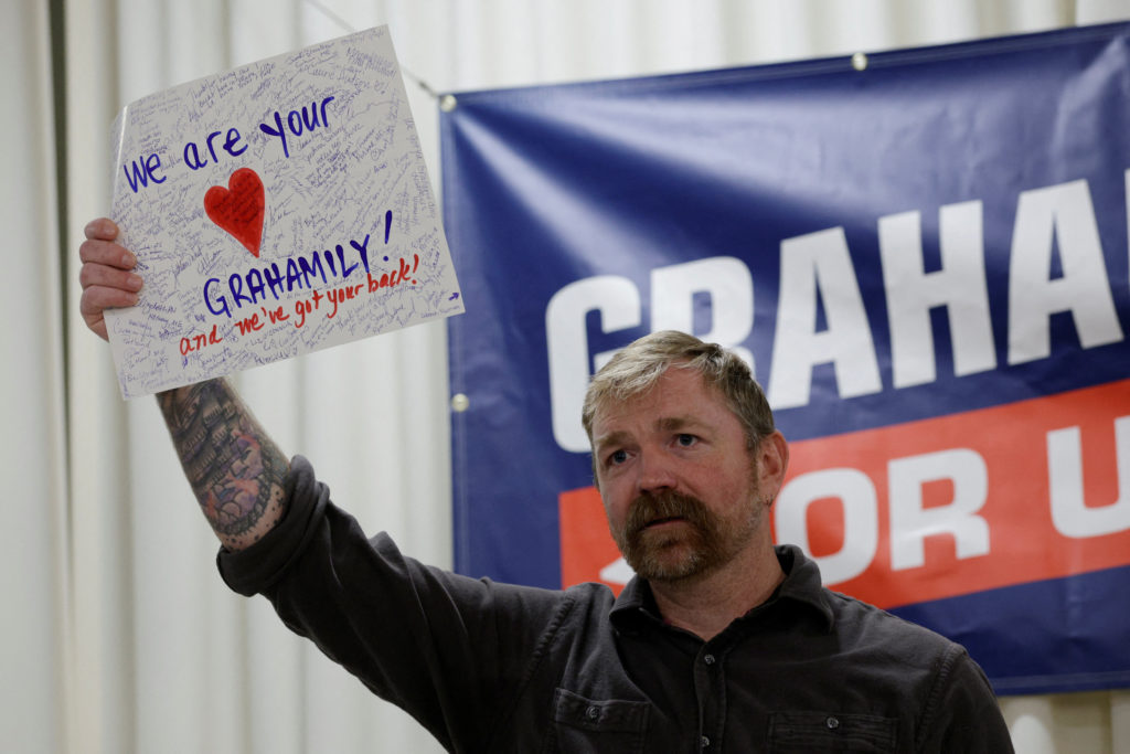 Democratic candidate for U.S. Senate Platner campaigns in Portland