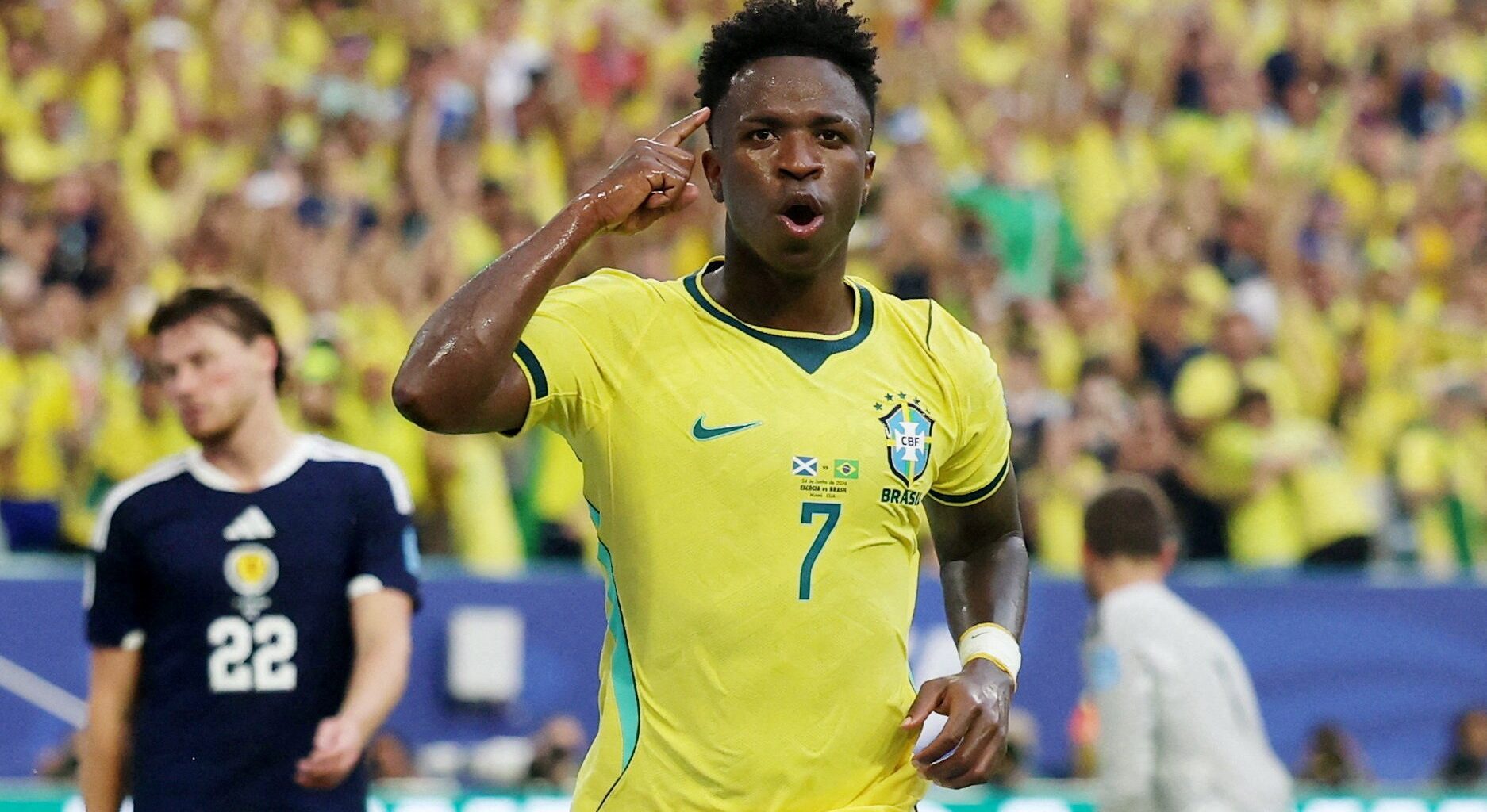 Vinicius nets twice and Neymar returns as Brazil ease by Scotland | World Cup 2026 News