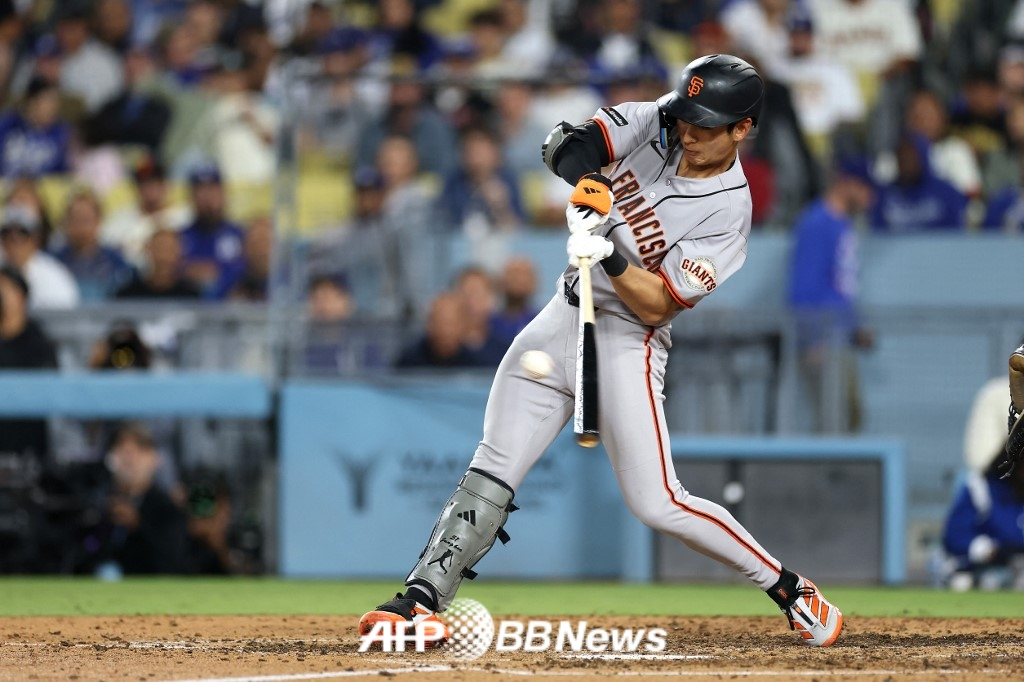 San Francisco Giants outfielder Lee Jung-hoo. /AFPBBNews=NEWS1
