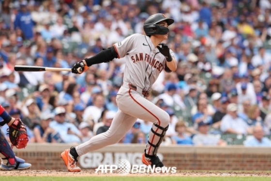 San Francisco Giants outfielder Lee Jung-hoo. /AFPBBNews=NEWS1