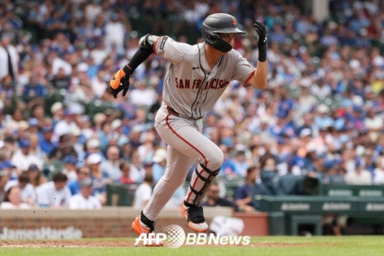 San Francisco Giants outfielder Lee Jung-hoo. /AFPBBNews=NEWS1