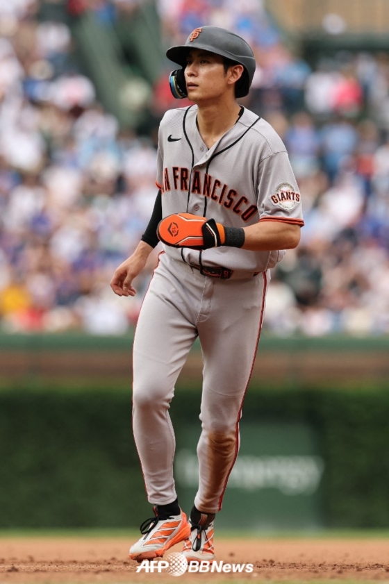 San Francisco Giants outfielder Lee Jung-hoo. /AFPBBNews=NEWS1