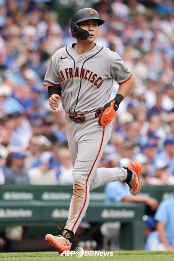 San Francisco Giants outfielder Lee Jung-hoo. /AFPBBNews=NEWS1