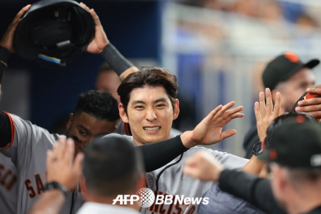 San Francisco Giants outfielder Lee Jung-hoo. /AFPBBNews=NEWS1