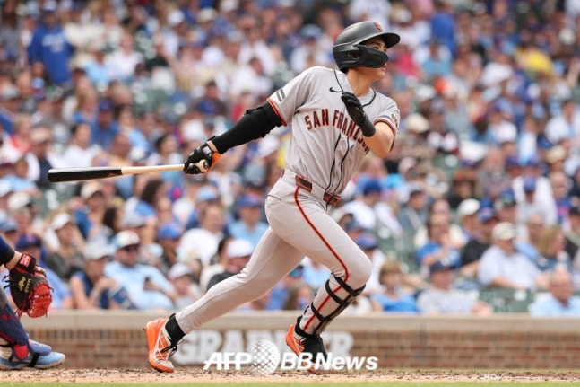 San Francisco Giants outfielder Lee Jung-hoo. /AFPBBNews=NEWS1