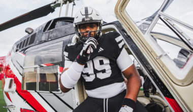 Nehemiah Ombati on his official visit to Nebraska